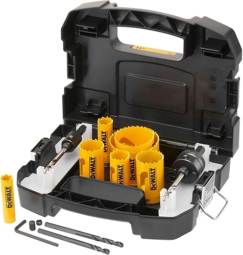 DeWalt EXTREME Set per elettricisti per seghe a tazza bimetalliche (11 pezzi), DT90354-QZ - Honorern