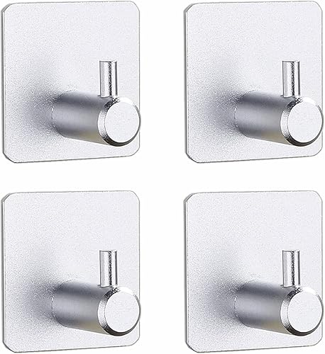 Ganci adesivi per accappatoi e asciugamani da bagno, confezione da 6 ganci adesivi in plastica rosa per appendere senza problemi alle pareti in bagno, cucina e altro ancora! Gancio adesivo forte e - Honorern