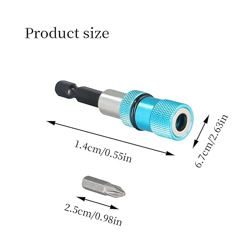 3 pezzi portainserti magnetico per cartongesso, portainserti per cartongesso portainserti a cambio rapido con inserti a croce PH2, ideale per viti per cartongesso - Honorern