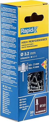 Rapid 5000385 Rivetti High Performance Ø4x14, Acciaio, ø4 mm - Honorern
