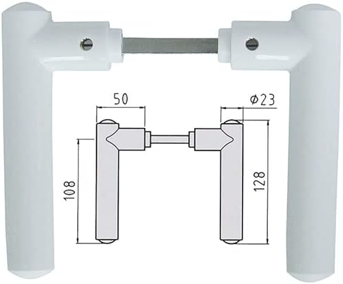 MANIGLIA MINNY NYLON 8 ROSETTA BIANCA [GHIDINI ] - Honorern