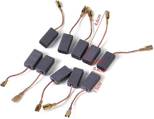 10 Pezzi di Ricambio per spazzole di Carbone per Bosch GWS 580 GWS 850 C GWS 7-115 GWS 8-125 GWS 9-150CS GWS6-100 D11 - Honorern
