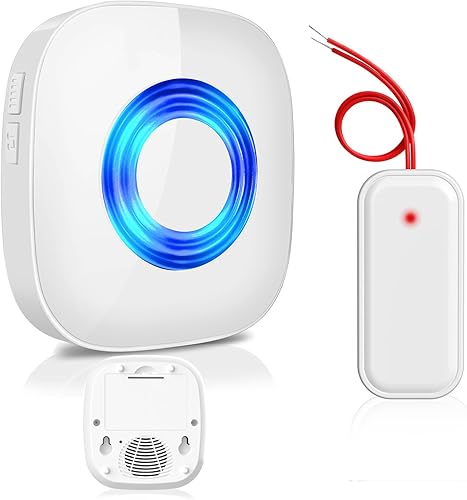 PHYSEN Inoltro del segnale radio alimentato a batteria, kit di trasmissione del campanello e estensione gong, 1 convertitore radio + 1 ricevitore batteria per impianti di campanello esistenti - Honorern