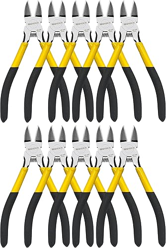 BOOSDEN Tronchesa, 5 Pezzi, 165mm, Pinza Diagonale e a Taglio Laterale per Gioielli, Floreale, Elettrico - Honorern