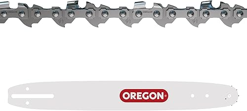 Oregon Catena e Barra per Motosega, Catena 3/8' LP 1.3 mm da 52 Maglie di Trasmissione e Barra A041 da 35 cm, Compatibili con Husqvarna, Ryobi, Bosch, Echo, Efco, Dolmar ed altre - Honorern