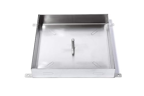 Chiusino di ispezione in Acciaio Inox per pozzetto, a riempimento (Leggero 30x30x5 cm) - Honorern