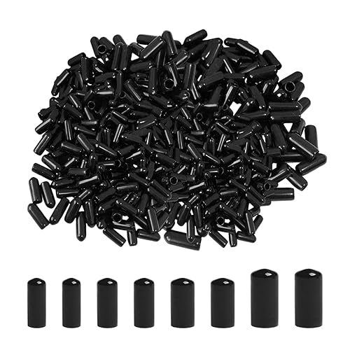 100 tappi di protezione per piccole parti, diametro interno 2 mm, 3 mm, 4 mm, 6 mm, 1 tasca trasparente con cerniera, protezione parziale, manicotto in gomma, tappo in plastica, manicotto di - Honorern