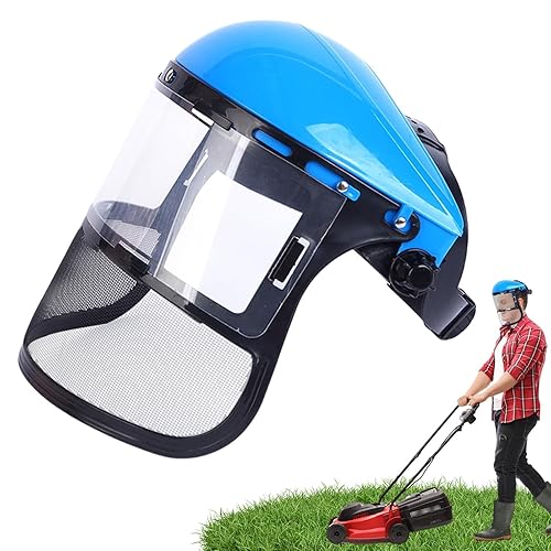 Visiera Di Sicurezza, Visiera Per Decespugliatore Visiera, Casco Per Motosega Decespugliatore Visiera Protezione Per Viso Cappello Forestale Per Giardinaggio Prato Di Registrazione - Honorern