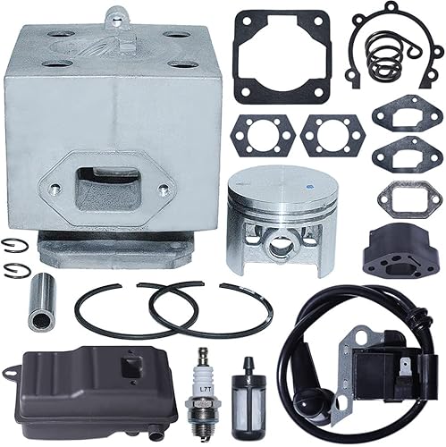 Kit pistone cilindro 46 mm, per soffiatore per foglie Per Stihl Sr340 Sr400 Sr420 Br320 Br400 Br340 Br380 Br420, 4203-020-1201, 4203 400 1301, 4203 140 0602/0603 - Honorern