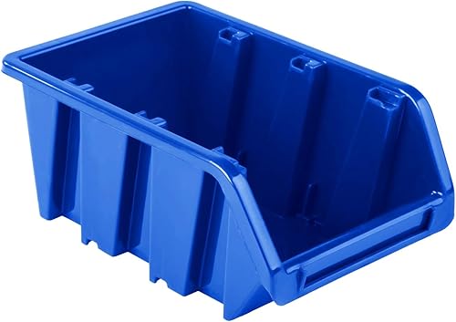 Scatole impilabili - 20 unità - Blu - 70 x 100 x 155 mm - Polipropilene - Scatole per immagazzinaggio - Honorern