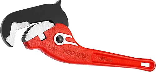MaxPower Chiave per Tubi con RapidGrip CrV, Chiave Stillson da 350 mm, Giratubi con Apertura Massima 54 mm, Chiave per Tubo Uso con Una Sola Mano - Honorern