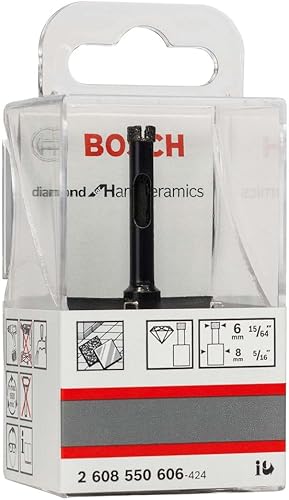 Bosch Professional Diamond for Hard Ceramics Punta Diamantata a Umido, 6 x 35 mm - Honorern