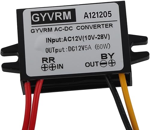 Regolatore convertitore step-down AC 10-28V a DC 12V, modulo di alimentazione convertitore buck impermeabile IP67, trasformatore di tensione per router motore auto(5A) - Honorern