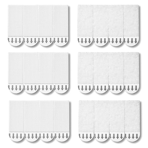 Strisce per appendere quadri resistenti, 12 paia (24 strisce) per appendere quadri su tela, senza chiodi, adesivi per cornici fotografiche da parete, per appendere immagini senza chiodi, nastro di - Honorern