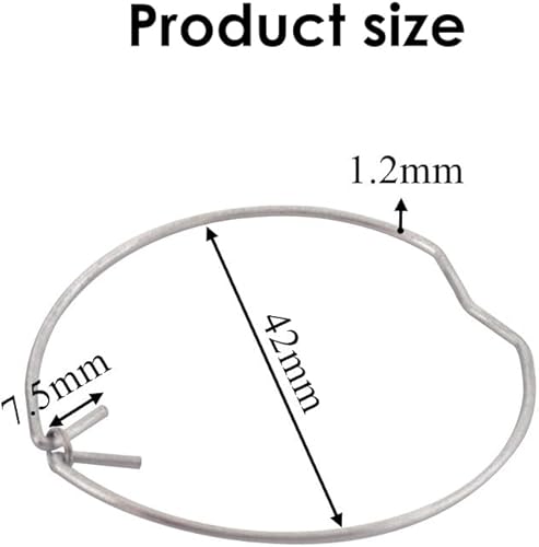 Clip di Fissaggio a Molla di Ricambio, Clip a Molla per il Fissaggio di Lampadine, Anelli Elastici di Ritegno Rondella Elastica per Faretto da Incasso MR16, per la Maggior Parte Delle Luci Spot,20 Pcs - Honorern