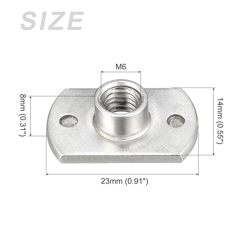 METALLIXITY Dadi per Saldatura a Punti (M6) 10 Pezzi, Dado di Fissaggio a Doppia Linguetta in Acciaio al Carbonio - per Edilizia Industriale - Honorern