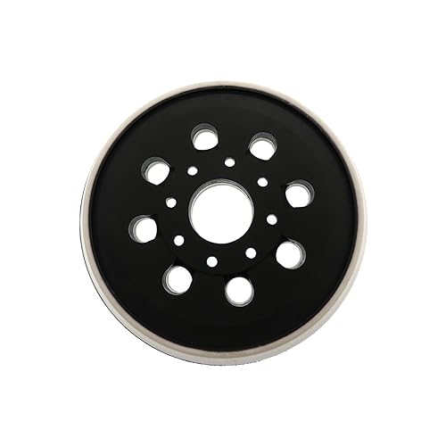 Platorello Abrasivo 125 mm con Gancio e Loop 8 Fori Compatibile con Bos-ch PEX 220 A,GEX 125-1 AE,PEX 220 AE, Skil 7402/7490(Bianco) - Honorern