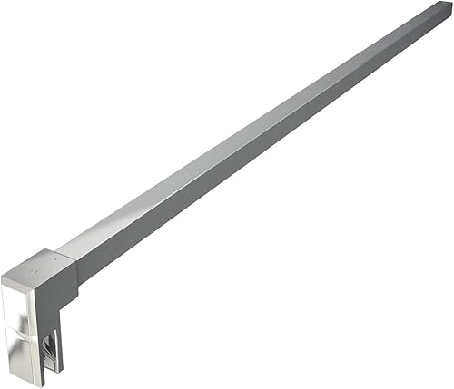 Barra Stabilizzatrice Cromo Lucido da 90 cm Sezione Quadrata Tagliabile per Box Doccia Walk in Parete Fissa Vetro da 6-10 mm - Honorern