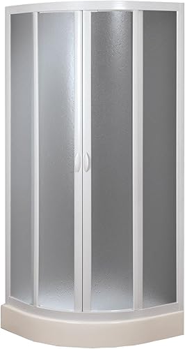 Box doccia Semicircolare 75x75 CM in Acrilico mod. Marte con apertura scorrevole - Honorern
