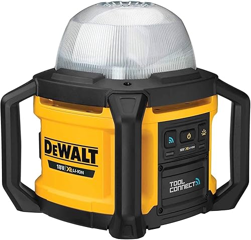 DEWALT FARO LED 18V con fascio di luce a 360°, DCL074-XJ - Honorern