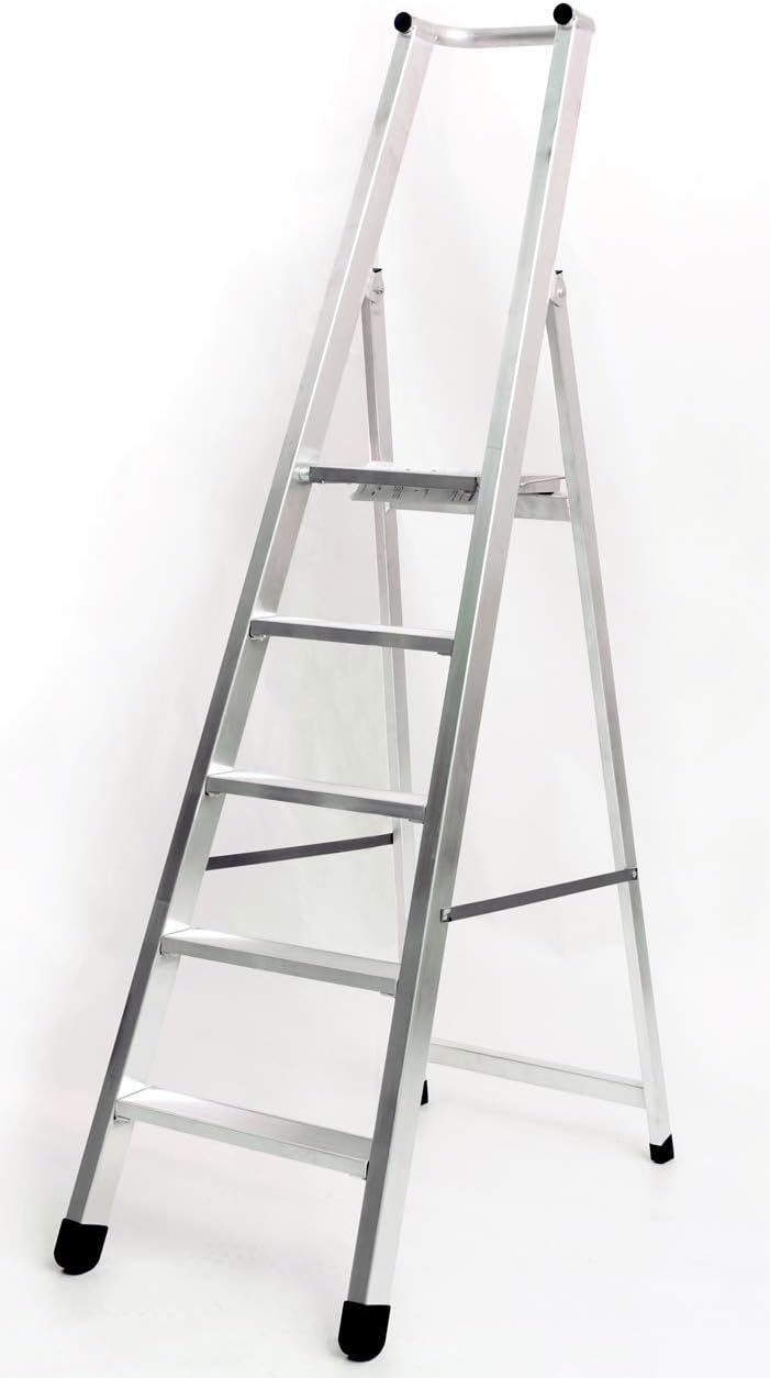 Scala in lega pesante modello Solida (Alluminio, 9 Gradini = 2,87 m) - Honorern