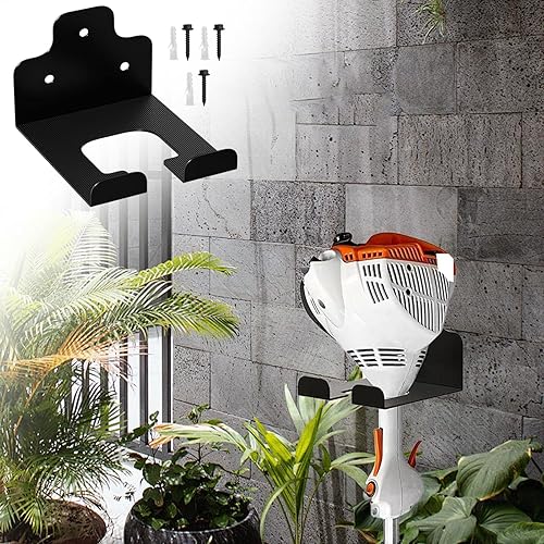 Whackers Holder Rack | Heavy Duty Trimmer Rack Wall Mounted Trimmer Hanger, impermeabile multiuso ganci portaoggetti garage organizzatore per attrezzi da giardino - Honorern
