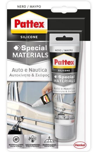 SILICONE PATTEX AUTO-NAUTICA 60 ML NERO - Honorern