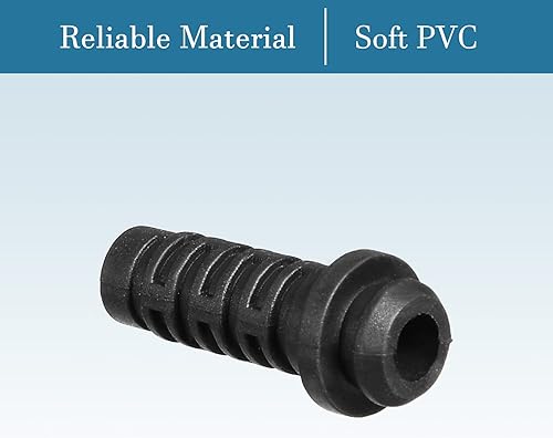 QUARKZMAN 5mm ID PVC Strain Cavo Manicotto 10pz Stivale Protezioni per Alimentazione Strumento, Flessibile, Cavo, Filo, Nero - Honorern