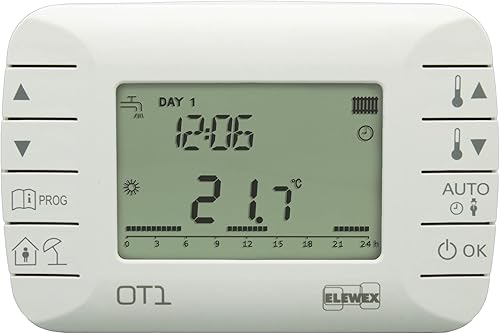 VEMER VE794100 OT1 - Cronotermostato Ambiente Settimanale Modulante per Caldaia con Protocollo OpenTherm Classe V, Bianco - Honorern
