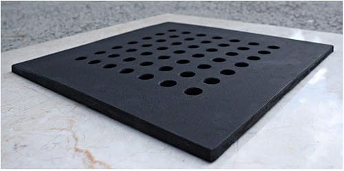 Graticola per il camino, forma quadrata, 43 x 25 cm - Honorern