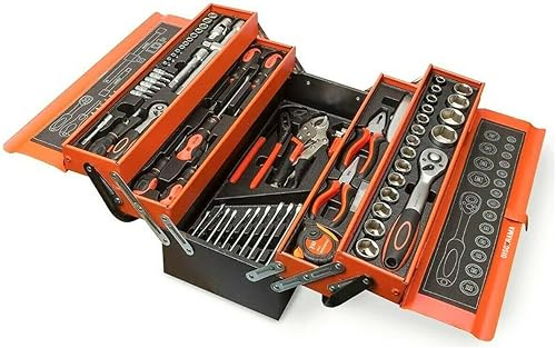 SET DI ATTREZZI 85 PEZZI CASSETTA DA TRASPORTO 5 SCOMPARTI UTENSILI MANUALI KIT RIPARAZIONE - DISCORAMA® - Honorern