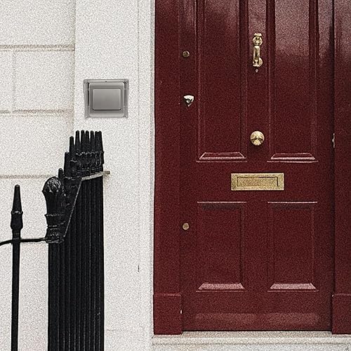 Angoily Parapioggia per Campanello in Acciaio Inox, Protezione per Campanello Esterno, Copri Campanello per Campanello Ad Anello, Presa E Lucchetto Con Codice - Honorern