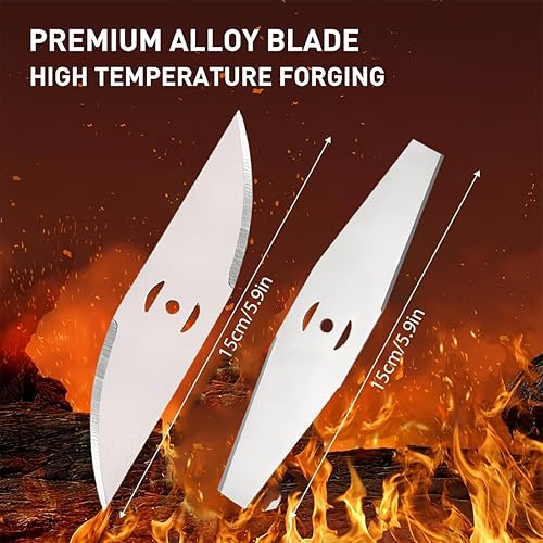 6 Pezzi Accessori Lama, Lama per decespugliatore in metallo, lame di ricambio per tosaerba elettrici, per tosaerba e utensili elettrici da esterno - Honorern