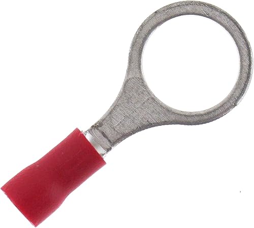 SeKi 14014 - Terminali isolati M10, 0,5-1,5 mm, 25 pezzi, colore: Rosso - Honorern