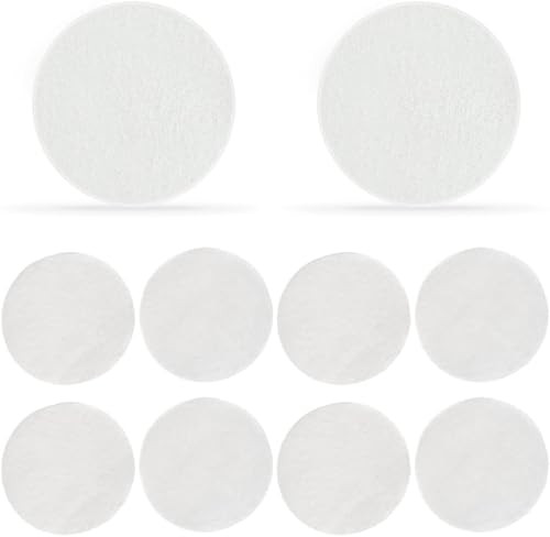 10 Pezzi Doccetta Cotone PP Filtro Sostituibile, Filtro Doccia per Filtrazione Particelle, Filtro in Cotone PP, per Soffione Doccia Rimovibili, Filtro Accessori（Spessore 2 mm, Diametro 7 cm） - Honorern