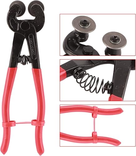 Tronchese per Piastrelle in Vetro 200mm, Tronchesine per Taglio a Mosaico Impieghi Gravosi Attrezzi per Mosaico con Ruote in Acciaio per Utensili da Taglio per Metalli Ceramica - Honorern