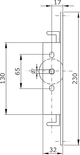 Cremonese giro completo bronzata ART.169/B IBFM a 3 chiusure Cremonese per finestre a giro completo 180° - Honorern