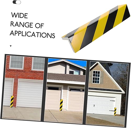 4pezzi Protezione Garage Muro Schiuma Paracolpi Per Angoli E Colonne Protezione Per Pareti Di Garage Assorbimento Urti Per Auto E Strutture Facile Da Usare Alta Visibilità Nero - Honorern