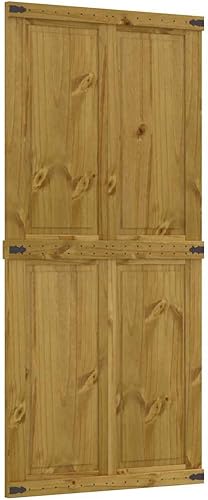 vidaXL Porta per Granaio CORONA 80x210 cm in Legno Massello di Pino - Honorern