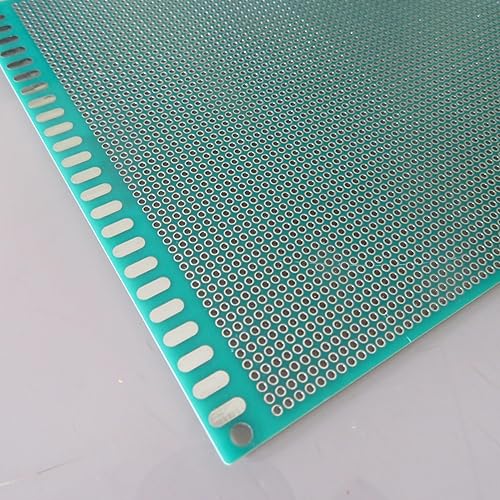2 pezzi 12 x 18 cm Pitch 2,0 mm 2 mm distanza fori su entrambi i lati doubble Side Fibreglass griglia perforata FR4 Prototype Paper PCB scheda esperimento Matrix Circuit Board - Honorern