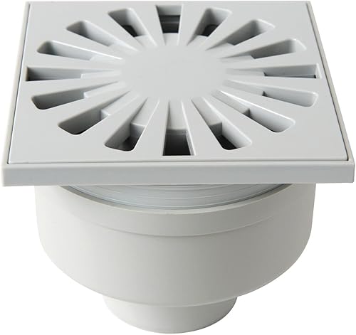 CHABSV1050G Chiusino Sifonato in ABS, Grigio, 100x100 mm - Honorern