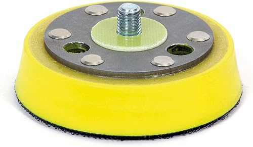 640345 - Piastra di Supporto per lucidatrice orbitale a Doppia Azione, 75 mm, Colore: Giallo, 75 mm - Honorern