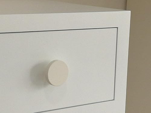 Greca Pomelli cerchio laccati. 6 pezzi. Diametro 6 cm. Colore neutro - Honorern