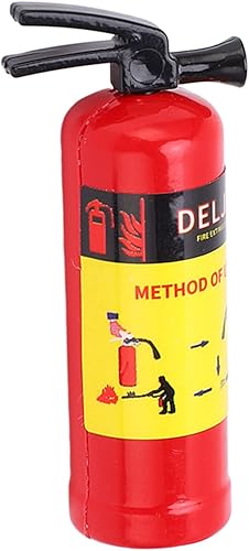 Estintore per Auto Rc Estintore per Auto in Plastica, Acciaio Estintore per Auto Rc Design di Simulazione Vivido Estintore Leggero Giocattolo Accessori per Auto Rc Rc (rosso) - Honorern
