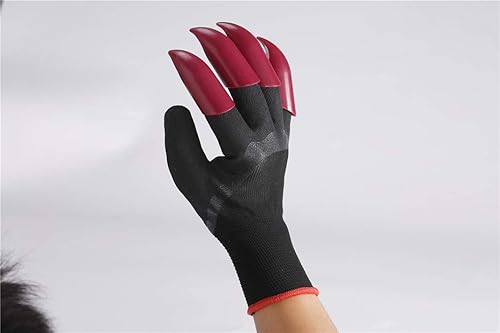 Guanti da giardino con artigli impermeabili da giardinaggio per scavare piantare fattoria, guanti da lavoro con 8 artigli scelta migliore per giardino - Honorern