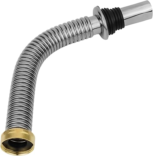 Tubo di scarico flessibile, tubo di scarico del lavandino del bagno, tubo di scarico in acciaio inossidabile a prova di odore S Bend Water Down‑Flow (40 cm) - Honorern