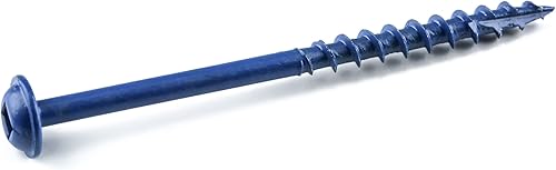 Kreg Blue-Kote SML-C250B-250 - Viti con foro tascabile, resistenti alle intemperie, 6,3 cm, 8 a testa grossa, 250 pezzi - Honorern