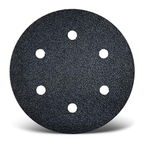 Black Dischi abrasivi velcrati, 225 mm, 6 fori, p. Levigatrici per muri, Carburo di silicio (2 Pz.) G16 - Honorern