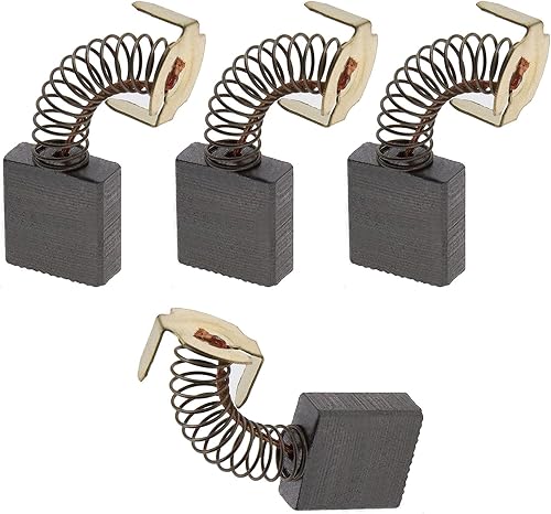 Spazzola di carbone 17x17x7mm compatibile con Greenmaster GMD 118-1 Motori elettrici per tapis roulant Sostituzione Parte di riparazione 2 paia - Honorern