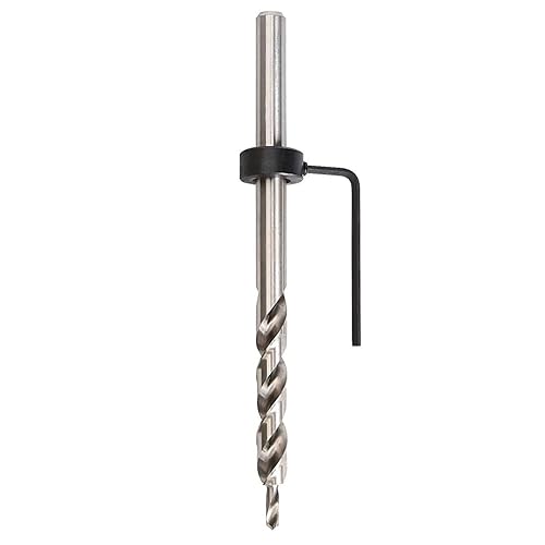 Punta per trapano HSS Twist da 9,5 mm, rivestita in titanio con collar di arresto profondo - Honorern